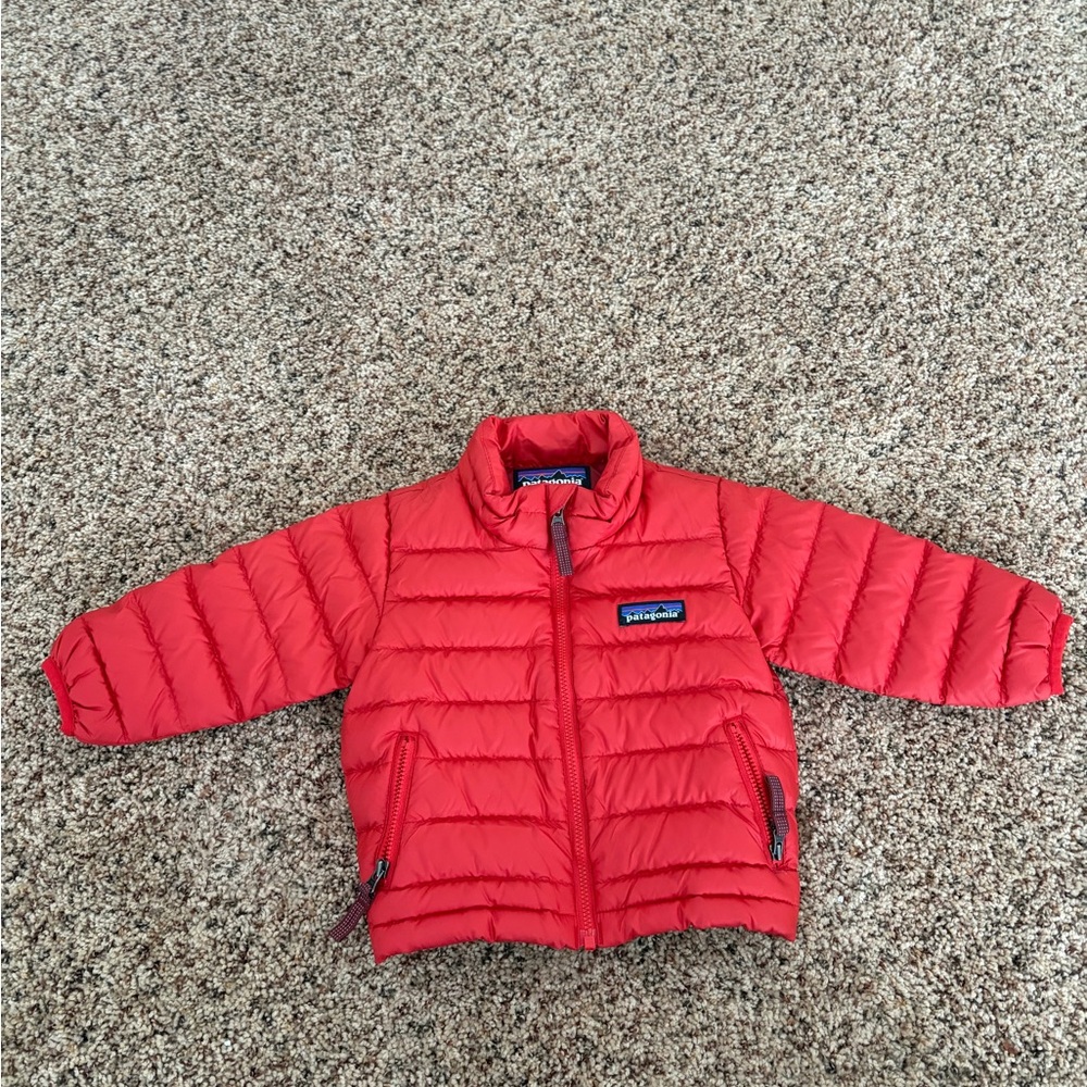 Patagonia Baby Bright Red Puffer Coat